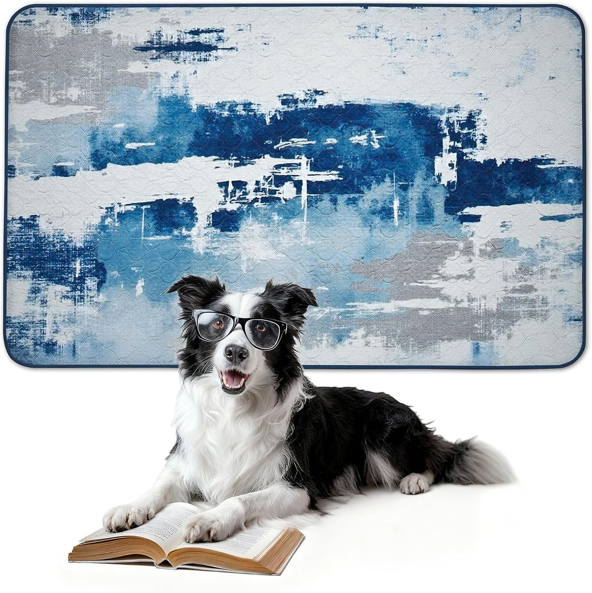 FXW Washable Pee Pads for Dogs, Super Absorbent, 39" x 63", 1 Pack | Machine washable, Non-slip backing, Fits 24"H 6-Panel FXW Rollick/Homeplus Playpens