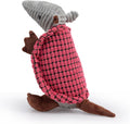 Hollypet Armadillo Squeaky Dog Toys for Medium Large Dogs, 10" | plush stuffed large dog squeak animal toy with unique grunt squeaker textured fabric for teeth cleaning toys