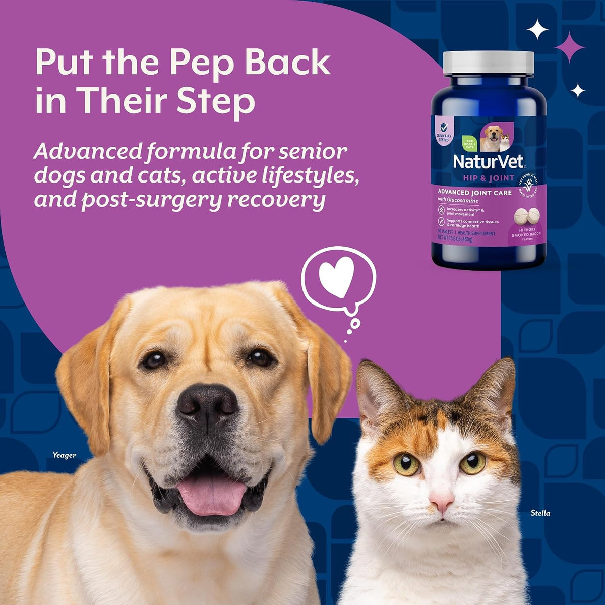 NaturVet ArthriSoothe-Gold Level 3, MSM and Glucosamine for Dogs and Cats