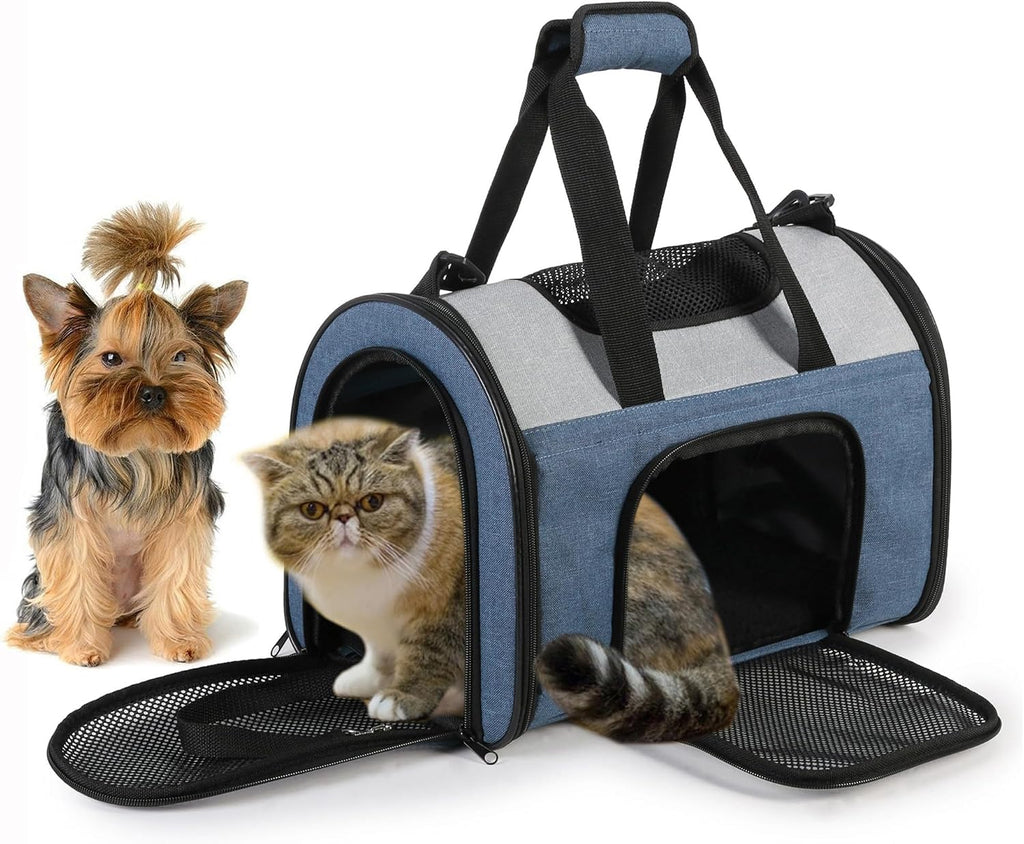 Jespet Airline Approved Soft-Sided Kennel Pet Carrier for Small Dogs Cats