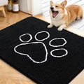OLANLY Dog Door Mat for Muddy Paws 40x32, Paw Print Design Chenille Mud Mat