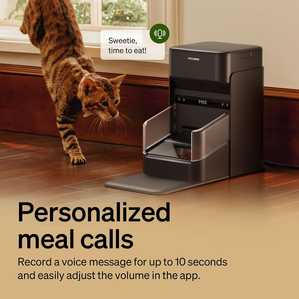 PETLIBRO RFID Cat Feeders for 2 Cats, Collar Sensor for Personalized Meals, Cats Recognition, Diet Tracking and Anti-Stealing for Multi-Pets Homes and Different Diets, Automatic Pet Feeder (Pack of 2)