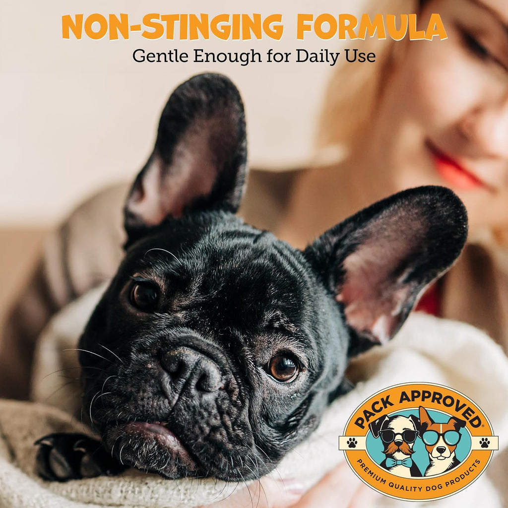 Pack Approved Advanced Ear Wipes for Dogs & Cats with Aloe Vera - 100ct