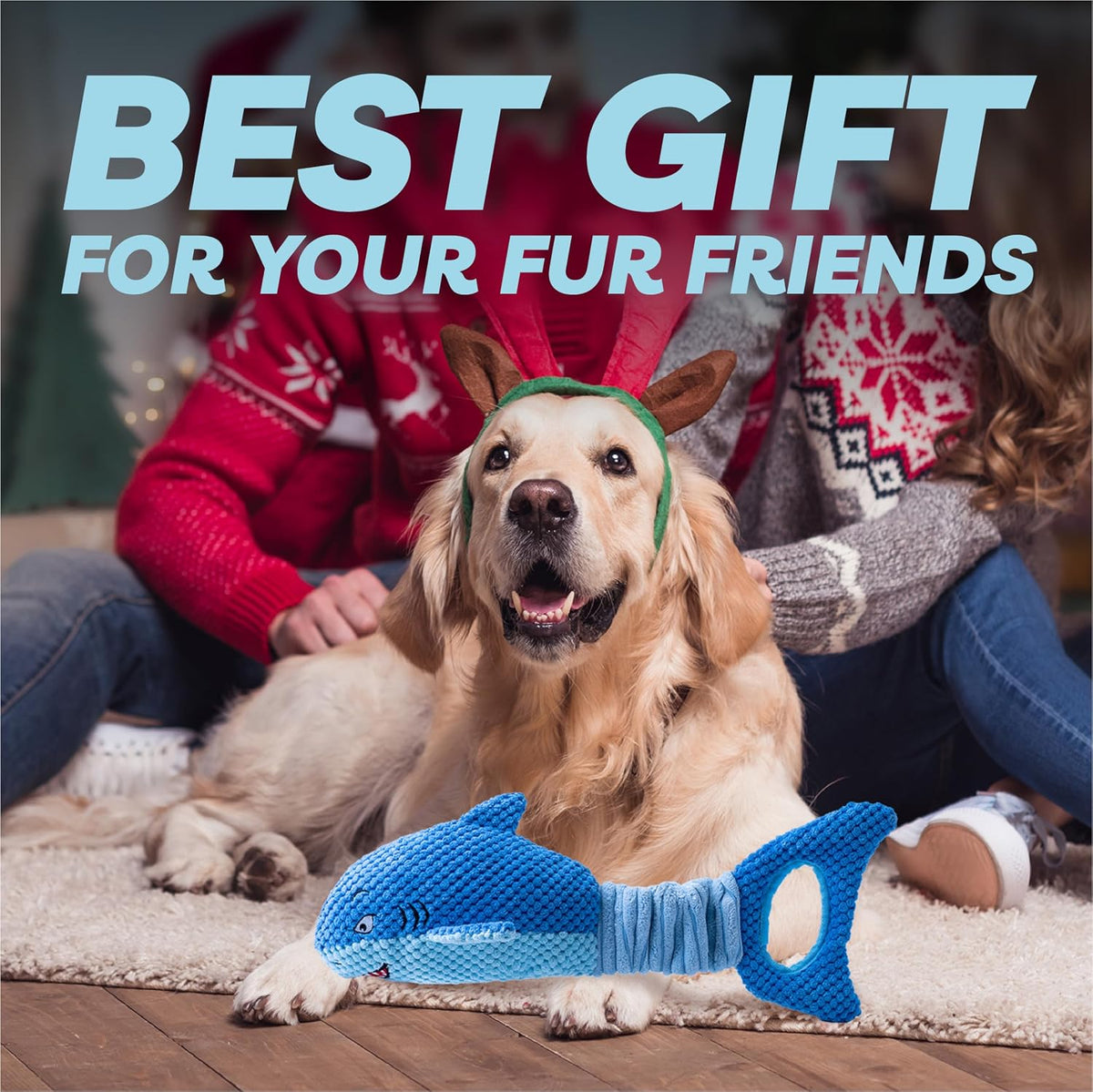 LEGEND SANDY Large Squeaky Dog Toys to Keep Them Busy, Interactive Plush Dog Toy,Crinkle Tug of War Dog Chew Toy for Small, Medium, and Large Dogs | Soft Plush Pet Toy，Puppy Chew Toy for Small Medium Large Breeds for Teething