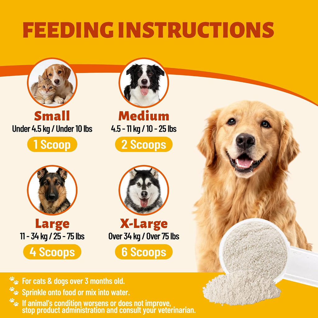 12.7oz Eggshell Powder for Dogs & Cats, Calcium for Dogs & Cats