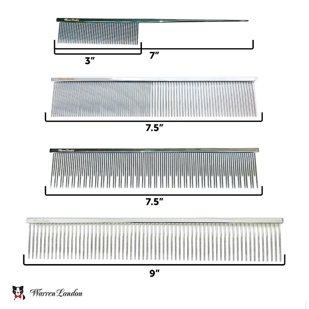 Warren London Cat DeMatter Pro Max 9-Inch Copper Grooming Comb
