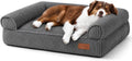 FUKUMARU Dog Couch Bed, Corduroy Cozy Cat Bed, Waterproof, Washable Cover