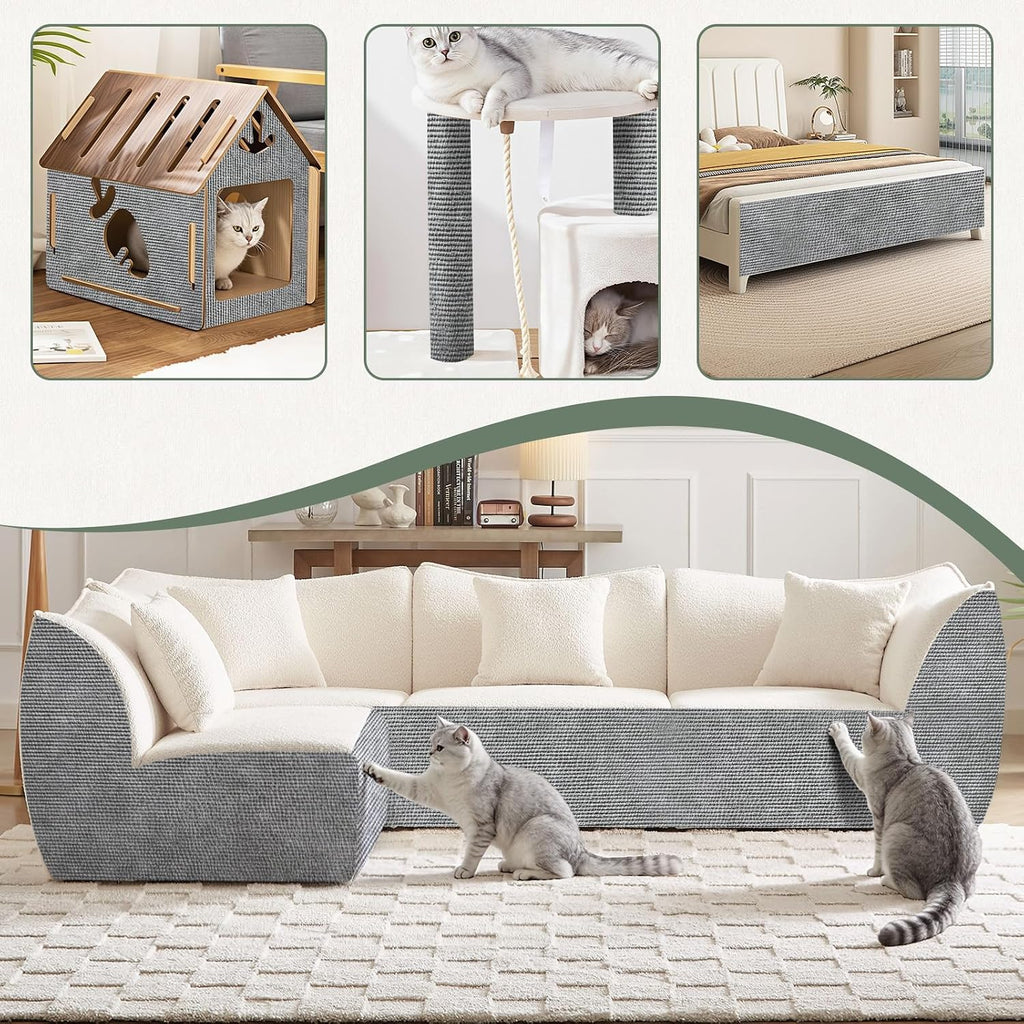 SEPAZON Cat Scratch Couch Furniture Protector, 39.3x15.8In