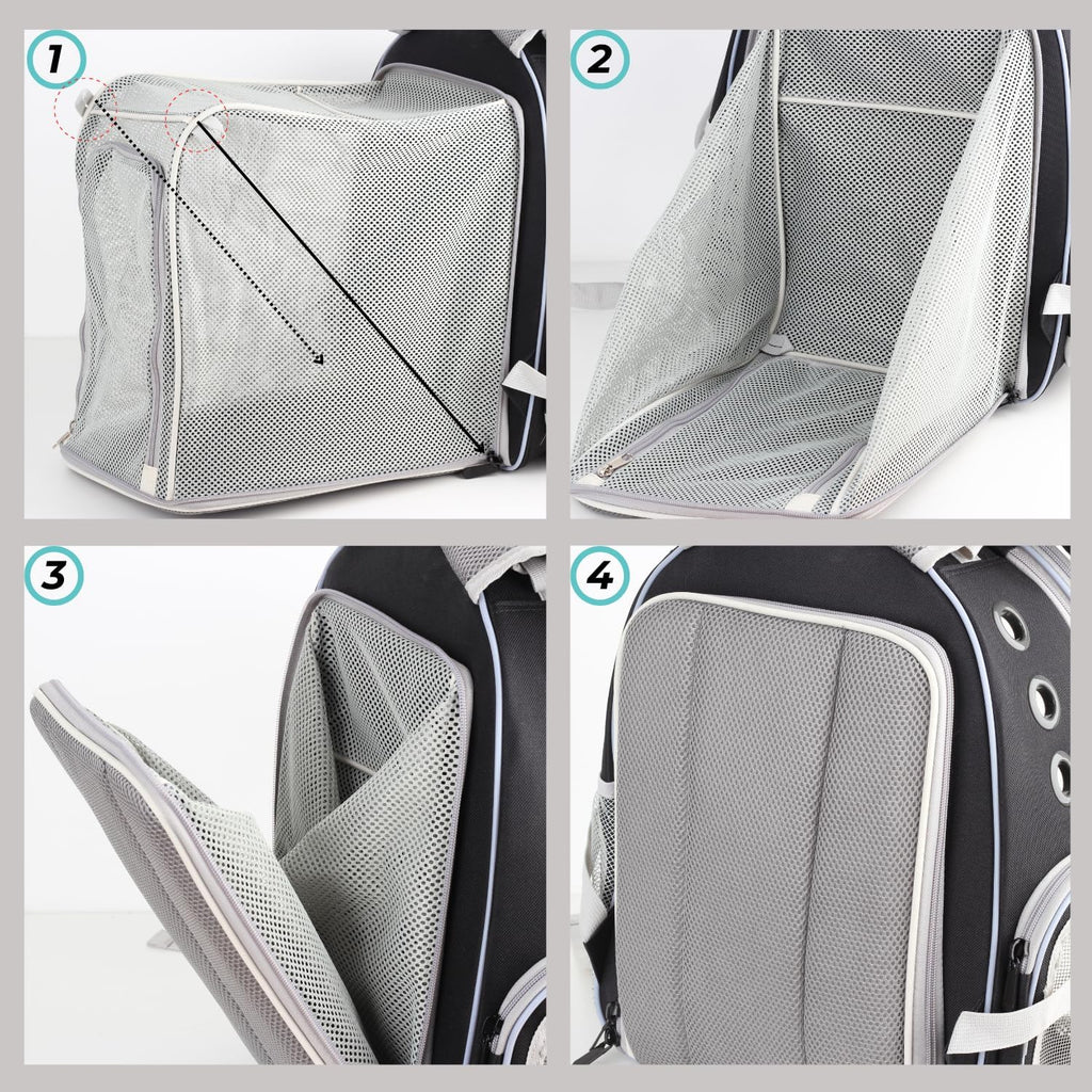 Lollimeow Expandable Bubble Cat Carrier Backpack, Supports up to 16 lbs