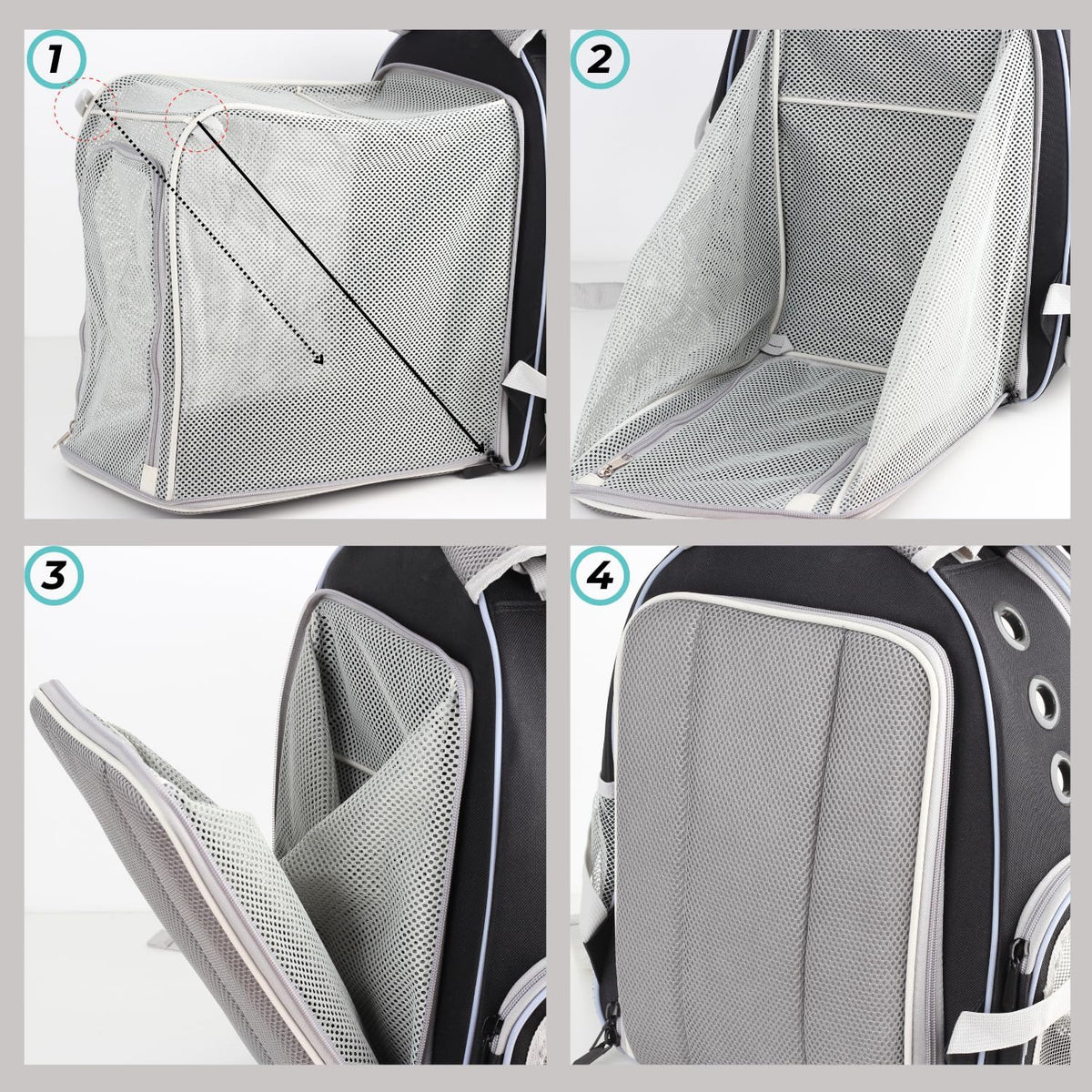 Lollimeow Expandable Bubble Cat Carrier Backpack, Supports up to 16 lbs