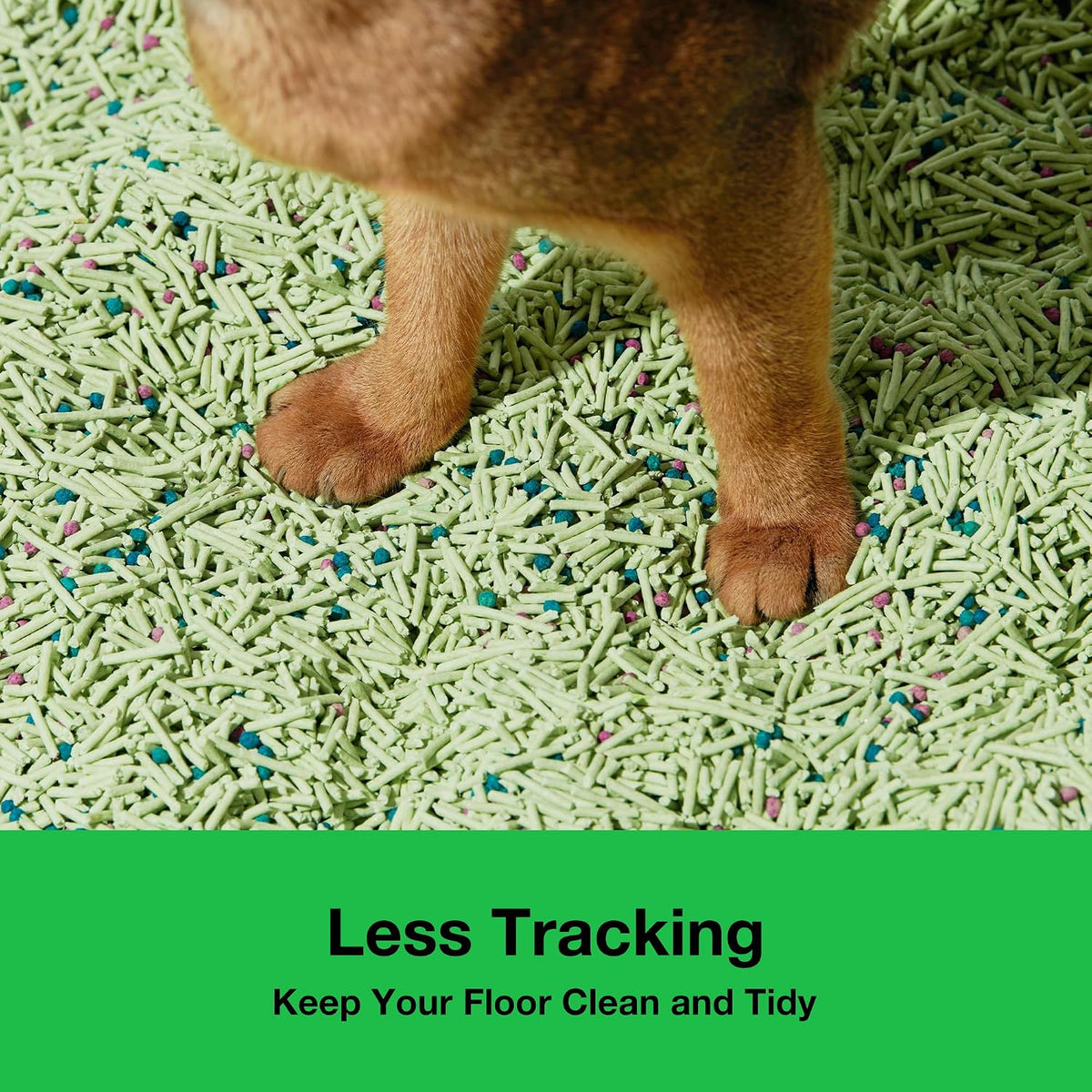 VETRESKA Tofu Cat Litter, Odor Control, Greentea 5.5lb×2bags