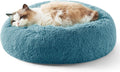 Bedsure Calming Cat Beds Donut Round Washable Kitten Bed,20 inches