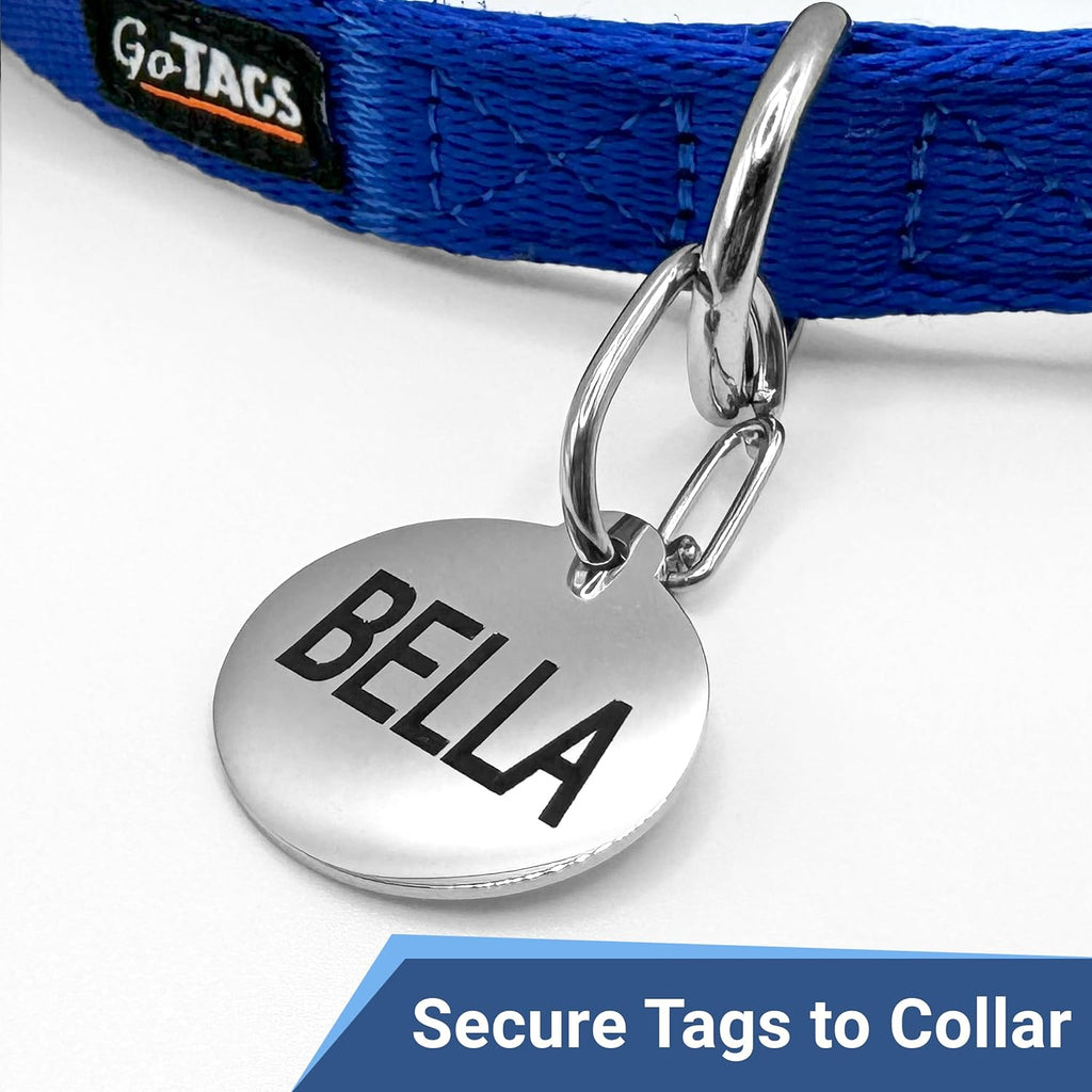 GoTags Dog Tag Clip, Stainless Steel Quick Clip for Dog and Cat Pet ID Tag