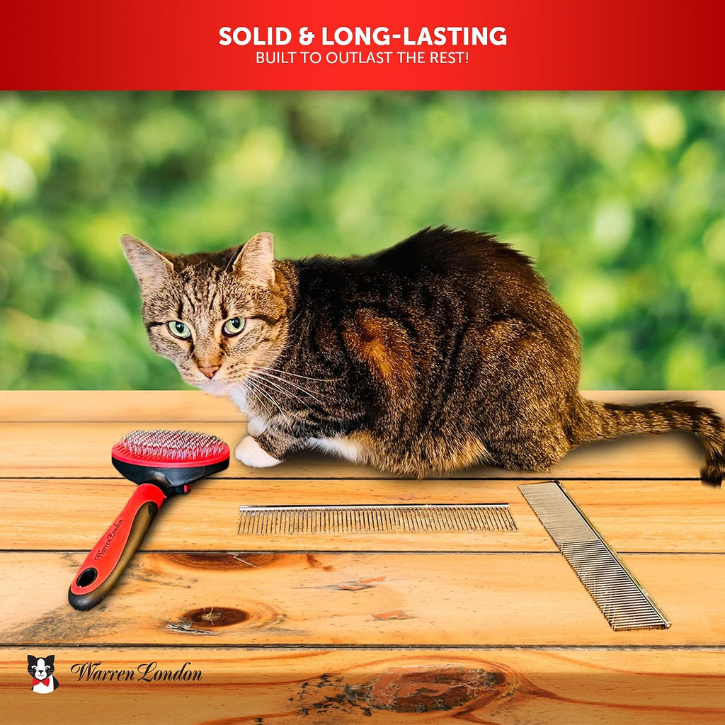 Warren London Cat DeMatter Pro Max 9-Inch Copper Grooming Comb