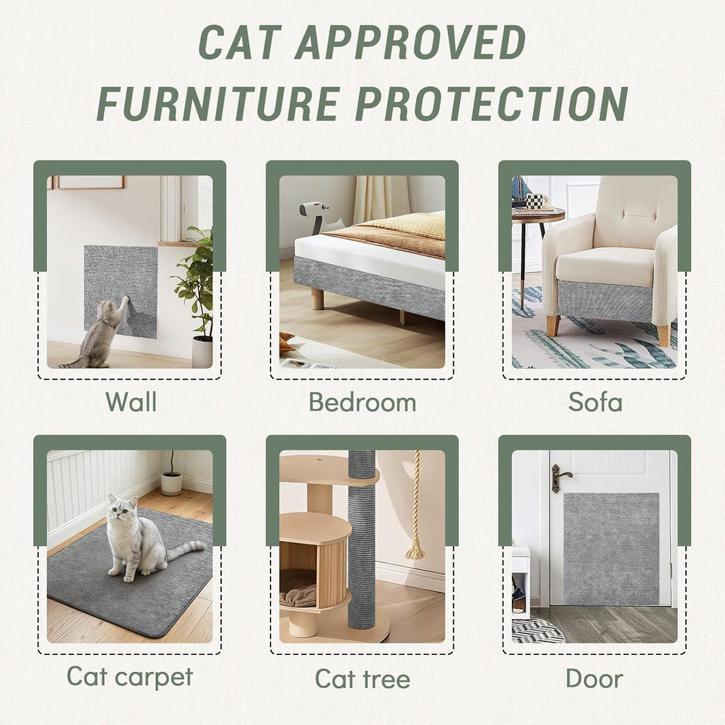 SEPAZON Cat Scratch Couch Furniture Protector, 39.3x15.8In