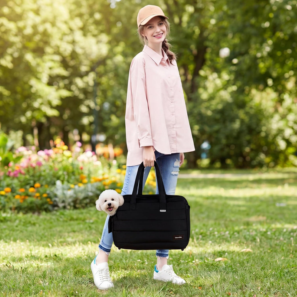 Dog Purse Carrier for Small Dog Cat up to 13lbs, Lightweight Pet Carrier