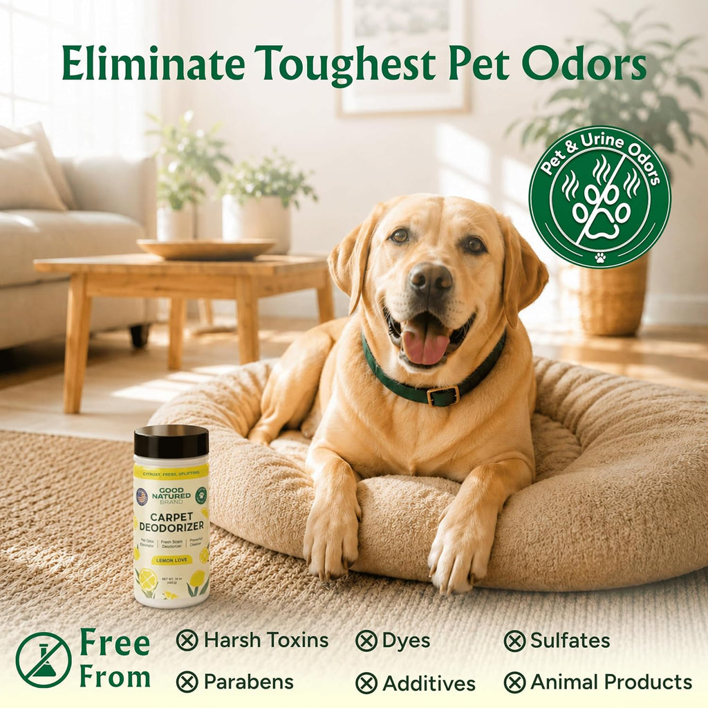 Good Natured Brand Carpet Deodorizer & Pet Odor Eliminator Powder, 16oz