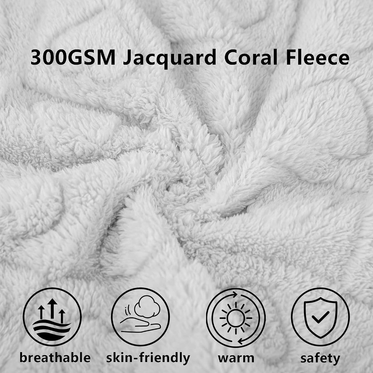gogobunny Pet Blanket for Dogs Cats, 300GSM Ultra Soft Coral Fleece Blanket, Washable Small Dog Cat Blanket, Calming Crate Mat, Furniture Protector for Couch Bed Car Seat, Light Grey, 25x35IN