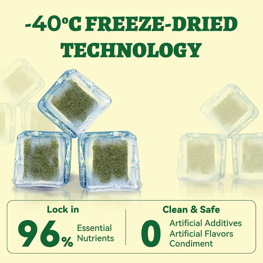 Just Try 3.52 oz Freeze Dried Cat Grass Treats Hairball Control & Healthy