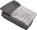 Furhaven Replacement Dog Bed Cover Luxe Faux Fur & Performance Linen Sofa-Style, Machine Washable - Charcoal, Jumbo (X-Large)