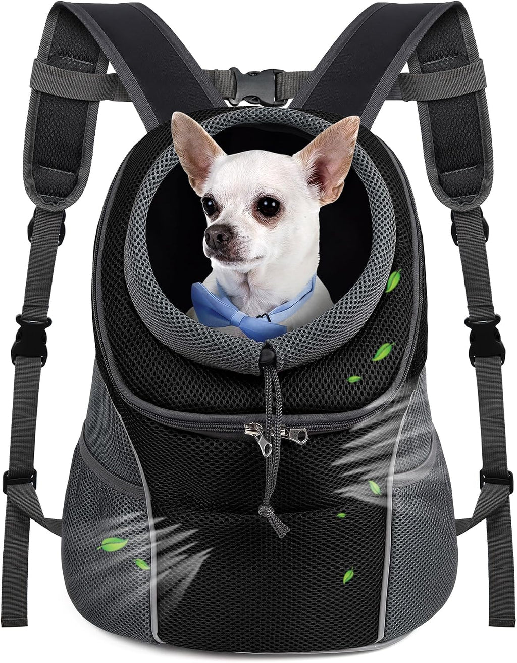 WOYYHO Pet Dog Carrier Backpack, Ventilated Small Dog Front Backpack