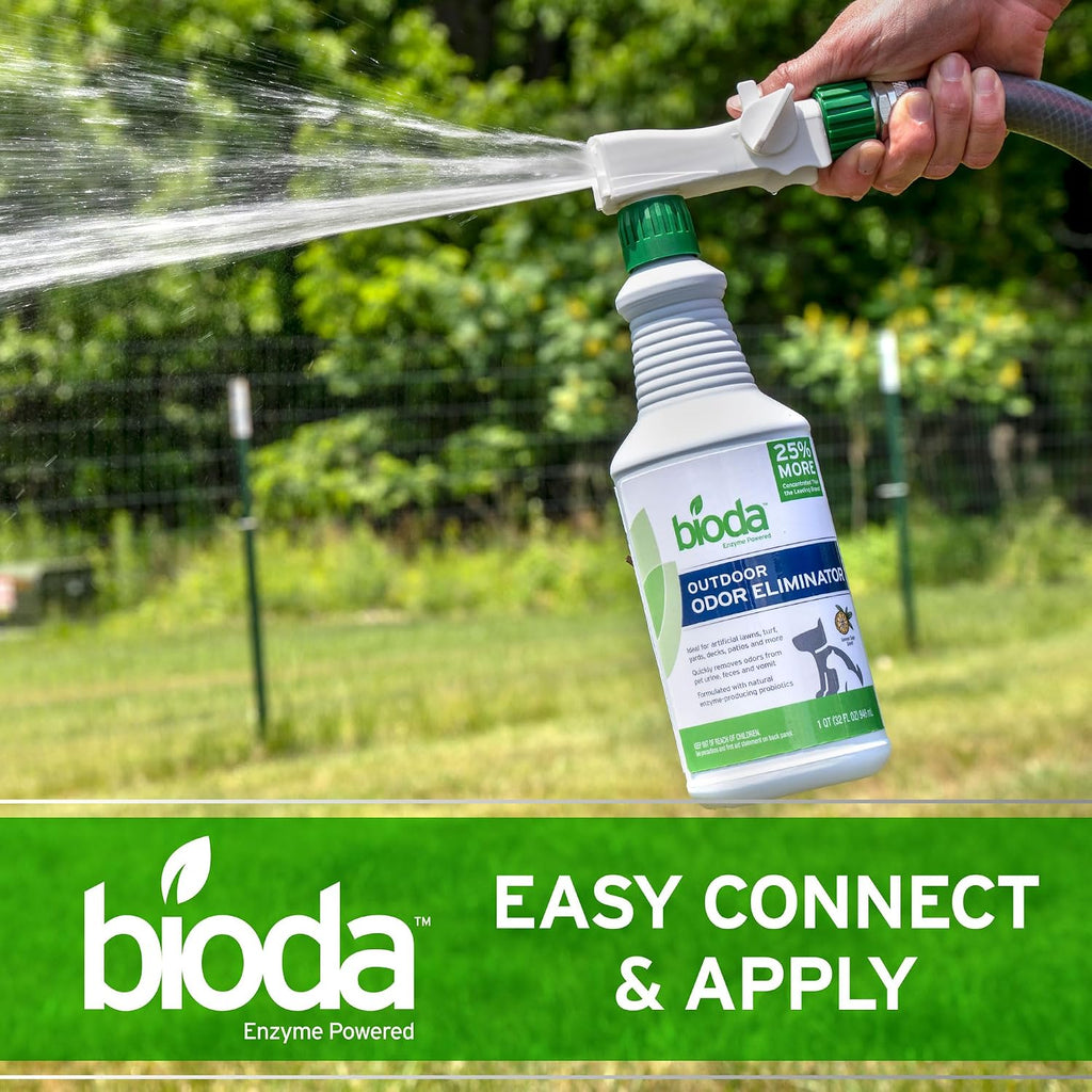 Bioda Probiotic Natural Outdoor Odor Eliminator, 32 oz Spray Bottle, Enzyme