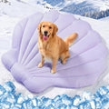 Q-Max>0.5 Dog Cooling Mat (Cool&Warm) 47''×47'', XL, Shell Purple