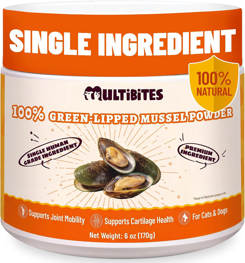 6oz 100% Green Lipped Mussel Powder for Dogs & Cats