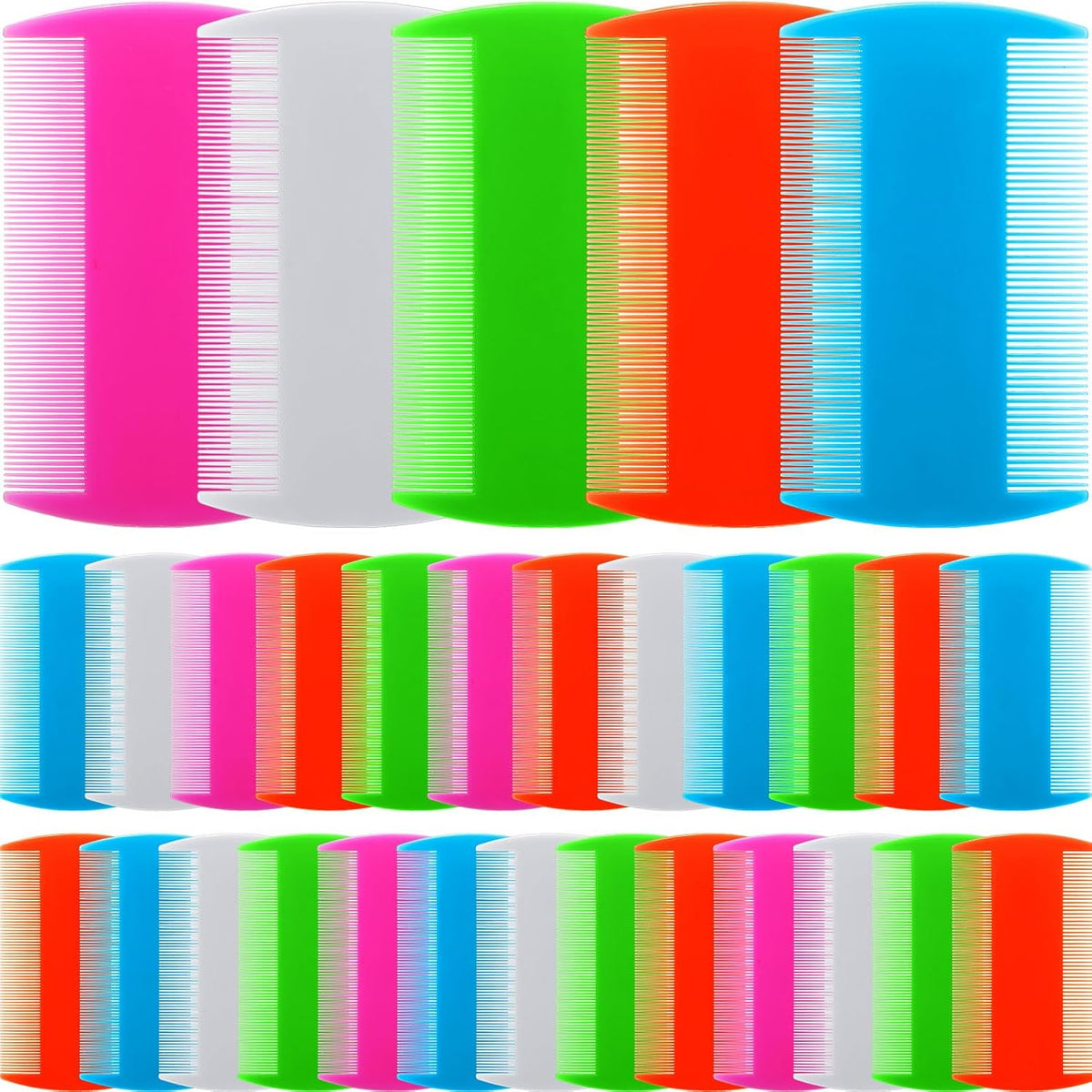Hushee 50 Pcs Flea Comb Bulk for Cats Dogs