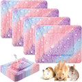 Haull 4 Pcs Waterproof Guinea Pig Bedding Mat, Colorful Star, 13 x 10