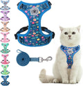 BEAUTYZOO Cat Harness and Leash Set, Escape Proof and Adjustable, Blue
