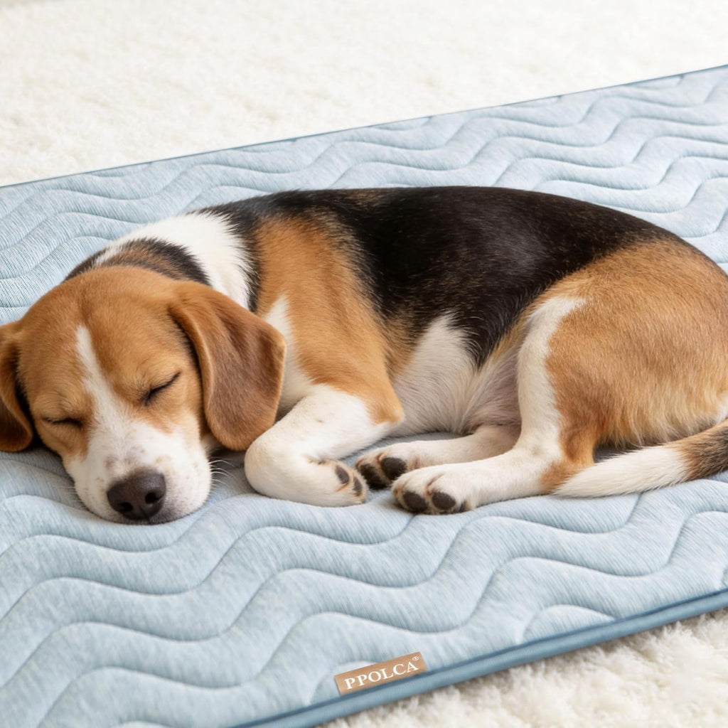 PPOLCA Waterproof Cooling Mat for Large Dogs 23x35, Blue