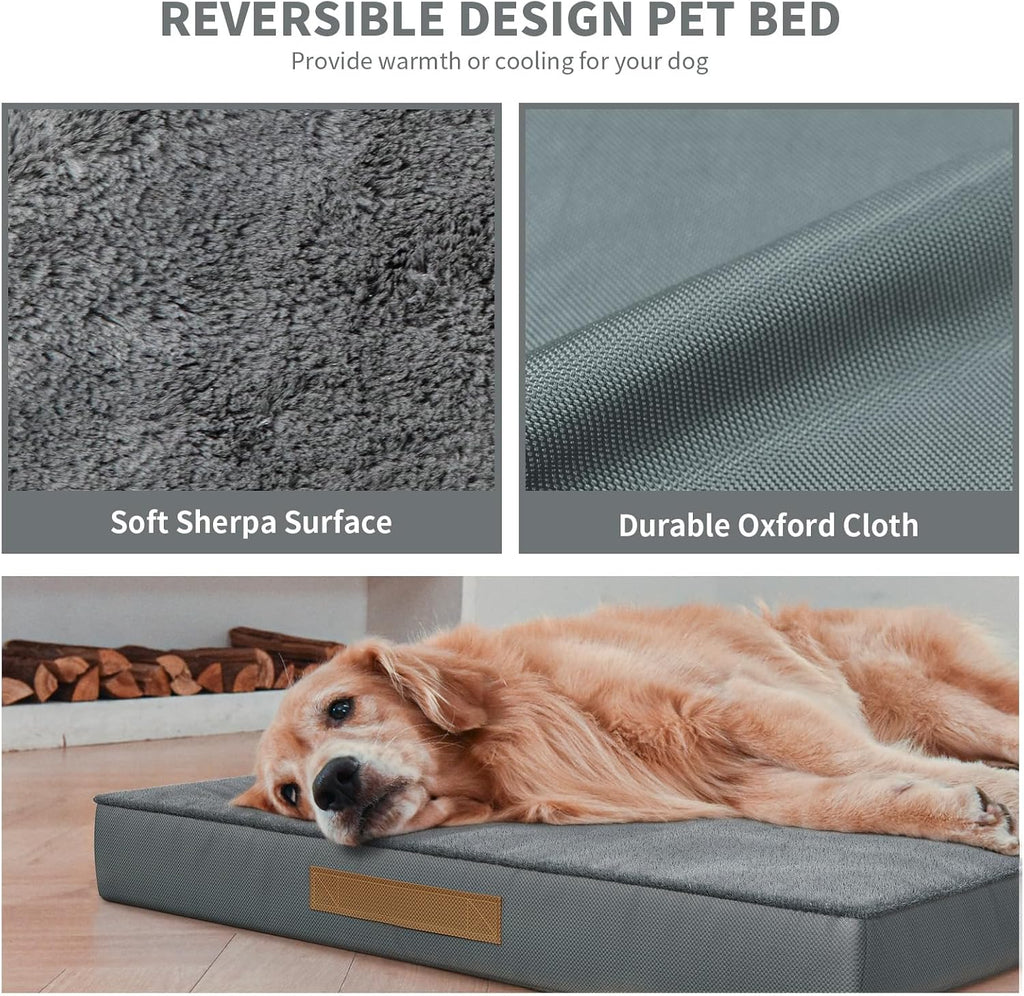 Waterproof Orthopedic Outdoor Dog Bed XL for Extra Large Dogs