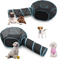 INTURN Cat Furniture Tent for Indoor and Outdoor Playpen Portable Cat Tunnels, Outdoor Kennel (Hexagon + Tunnel)