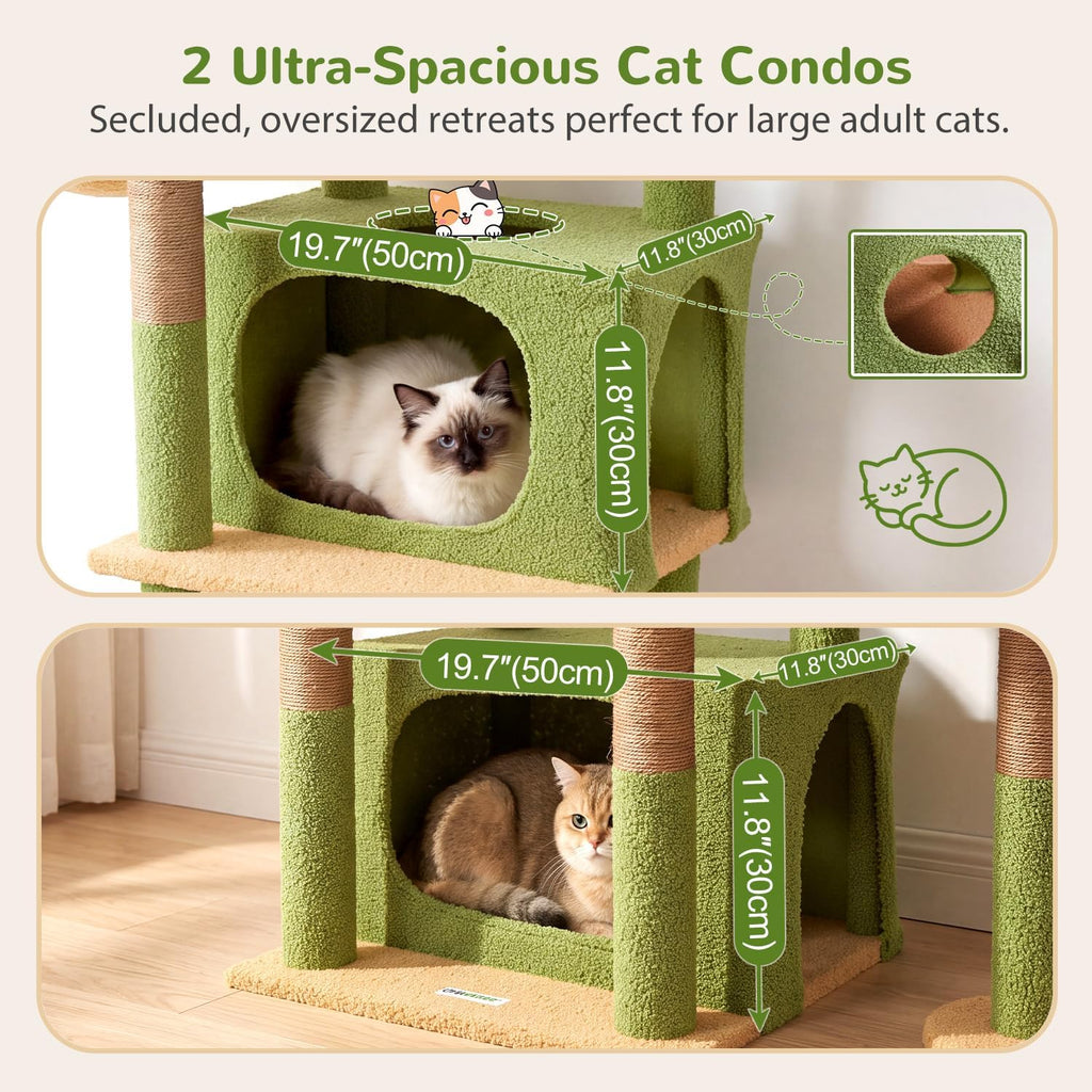 Globlazer Heavy Duty Maine Coon Cactus Cat Tree with Reinforced Base, S75