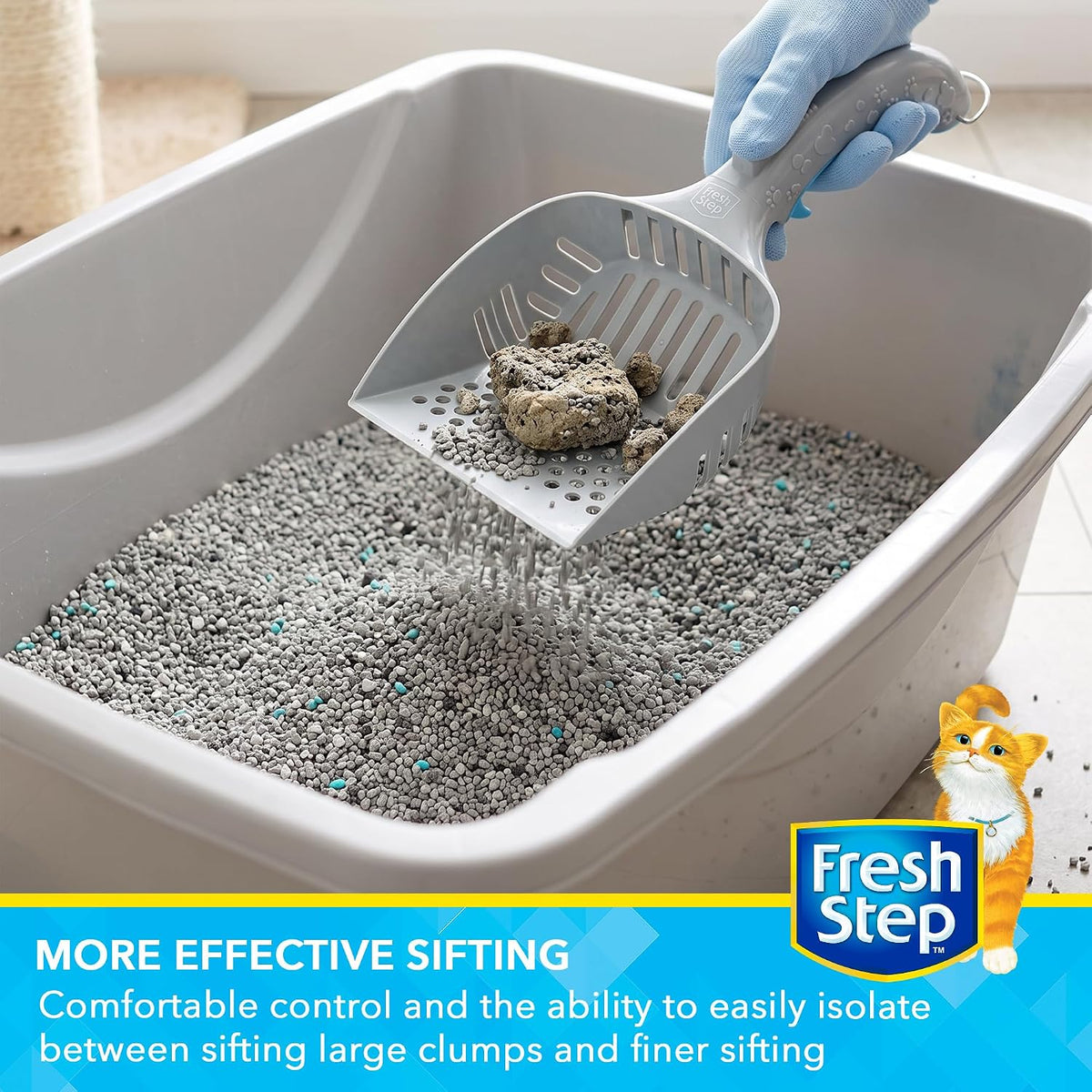 Fresh Step All-in-One Cat Litter Scoop with Ergonomic Handle, One Size