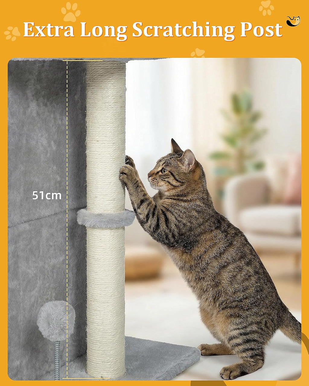 Aechonow Cat Tree for Large Cat,2 Cozy Cat Condo House for Large & Fat Cats
