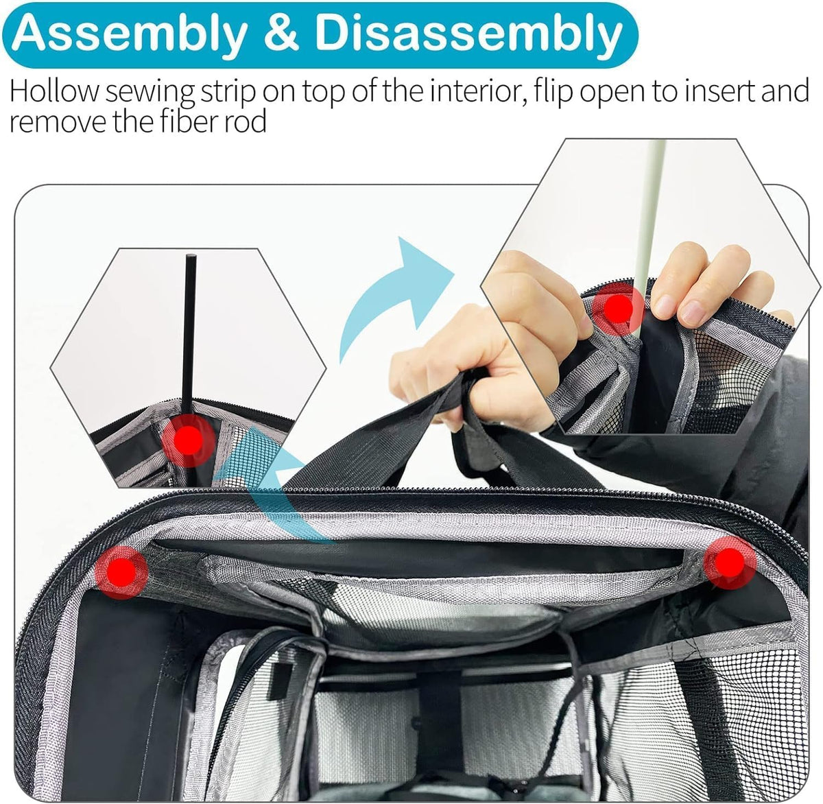Wakytu Cat Carrier Soft for Medium or Large Cats for Car Travel Camping