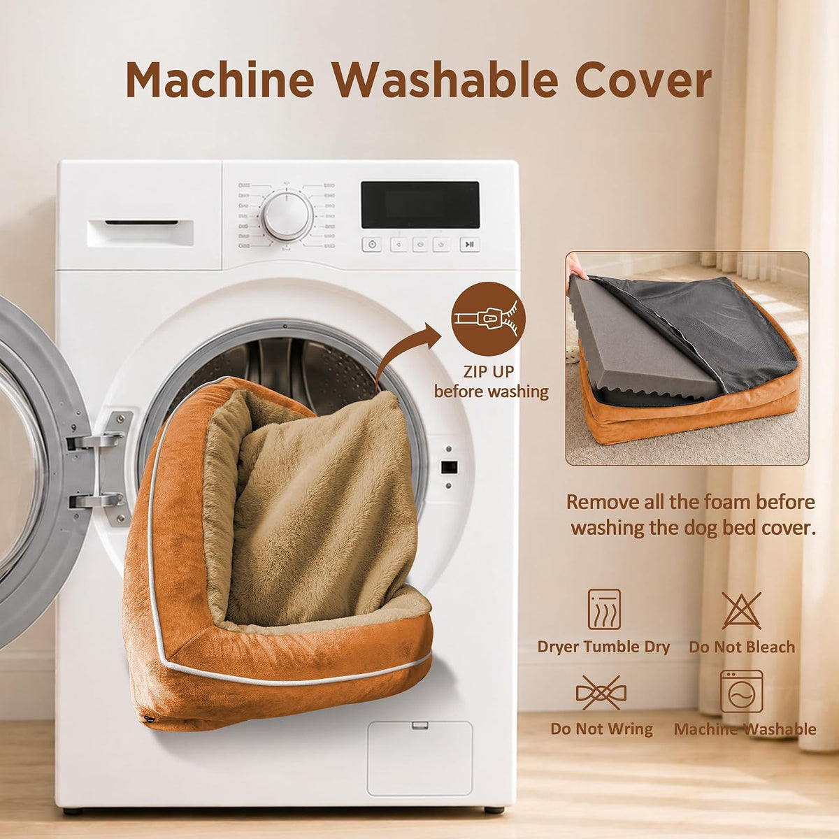 Comfort Expression Waterproof Orthopedic Dog Beds for Large Sized Dog