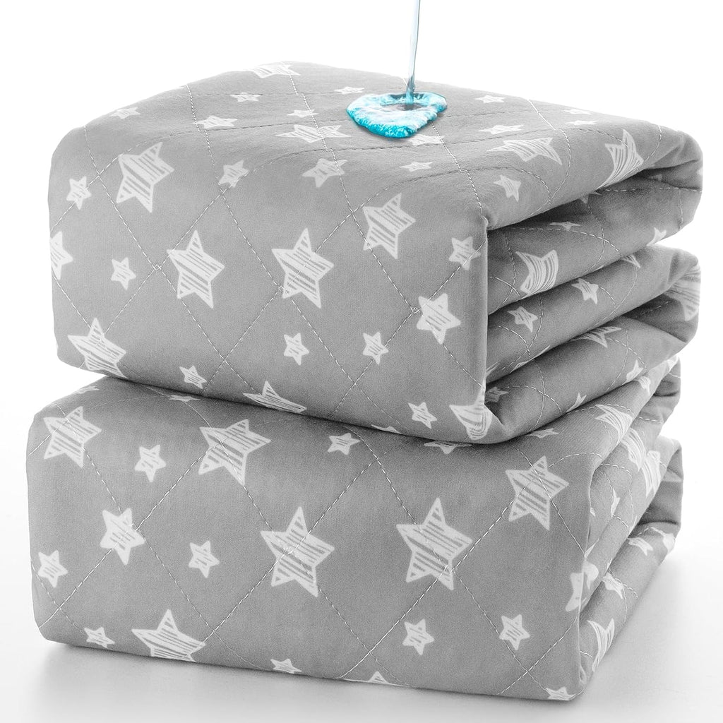 Waterproof Bed Pads Washable 34"x76" 2 Pack | Absorbent Chuck Pads for Incontinence, Waterproof Mattress Protector for Seniors, Bedwetting Kids, Hospitals, Pets