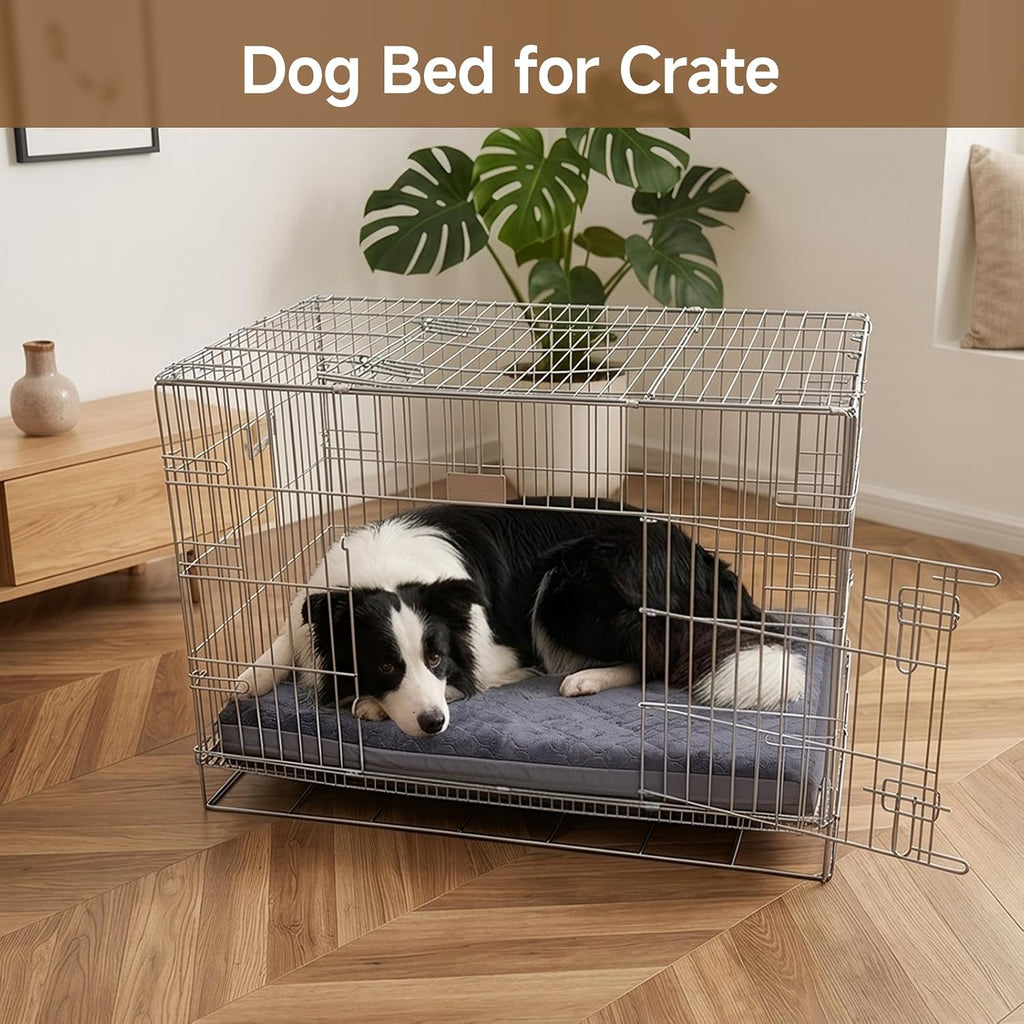 XXXL Waterproof Dog Bed for Crate, Washable Reversible Large Pads, 53x36