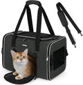 rabbitgoo Cat Carrier Soft with Safety Buckles, Sturdy Comfortable Pet Bag