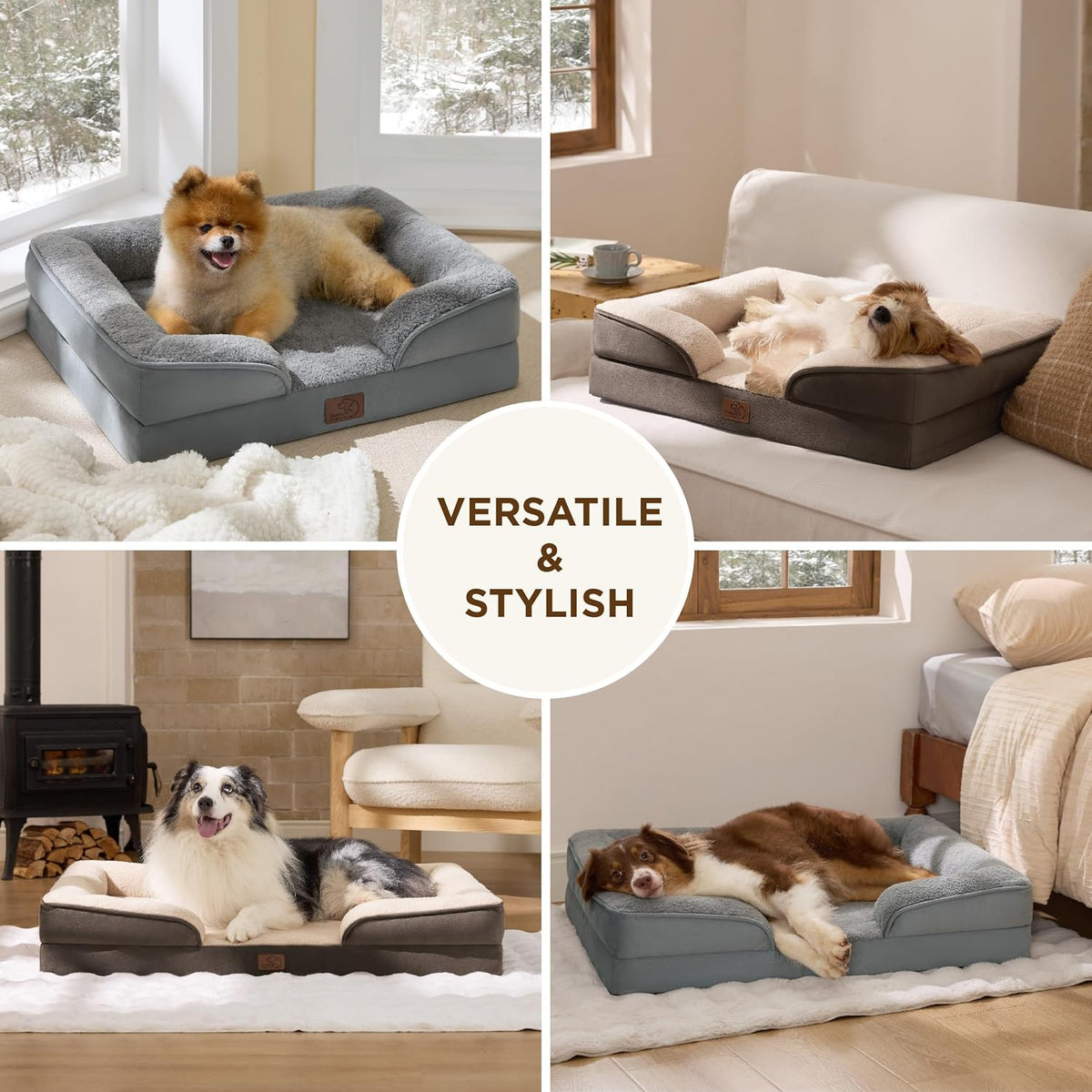 Bedsure Self Warming Orthopedic Dog Beds for Small Dogs Washable Original