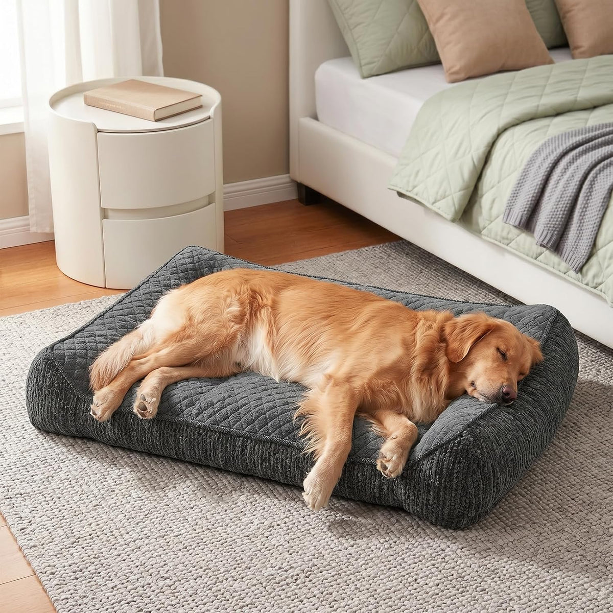 JOEJOY XL Orthopedic Dog Bed for Large Dogs, Extra Thick Foam Pet Bed Sofa