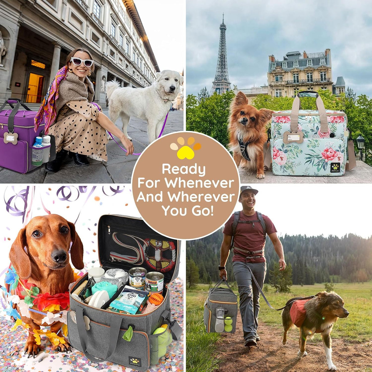 Dog Travel Bag, Grey