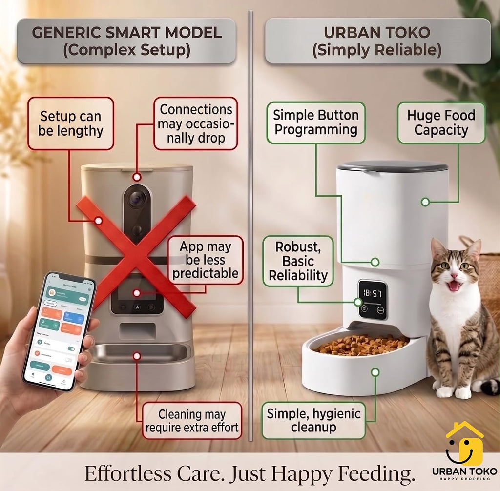 Automatic Pet Feeder for Cats & Dogs, 4L