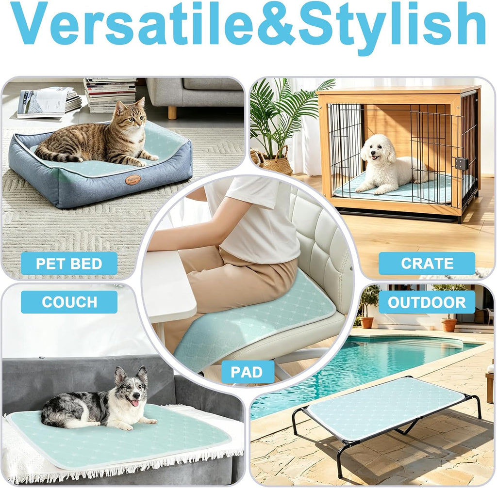 Cooling Mat for Dogs Cats,Pet Dog Cooling Mat Blanket for Dogs,36x24, Blue