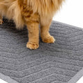 WePet Cat Litter Box Mat(No. 02-2), Kitty Premium PVC Pad, Durable Trapping Rug, Phthalate Free, Urine-Resistant, Scatter Control, L 35 x 23, Grey