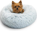 Best Friends by Sheri Original Calming Donut Dog Bed, Frost Gray, 18