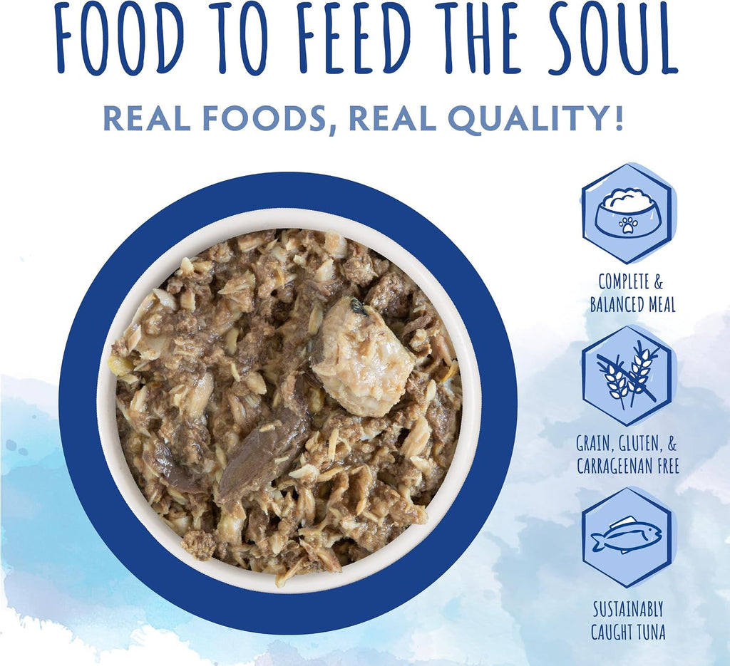 Soulistic Originals Wet Cat Food, Nautical Nirvana Tuna and Skipjack Dinner in Gravy, 10oz Can, Pack of 8
